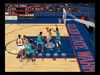 NBA in the Zone 2000 (USA) In game screenshot